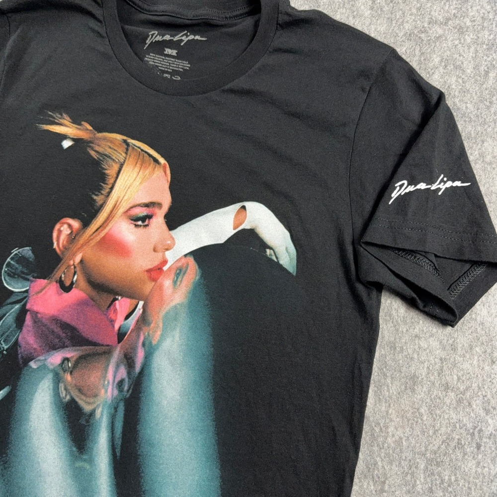 Dua Lipa Future Nostalgia Graphic Black Medium Short Sleeve Concert Merch